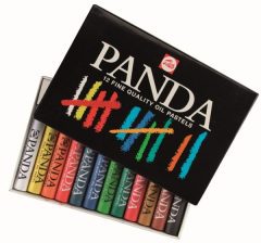 Λαδοπαστέλ 12 χρωμάτων Panda - Talens
