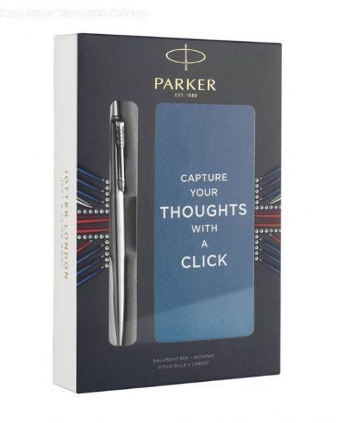 Jotter Core Ασημί Στυλό με Notepad Parker