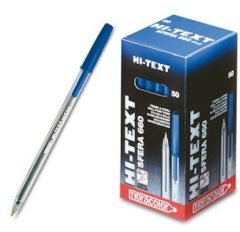 Στυλό διαρκείας με καπάκι μπλε Hi-Text
