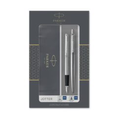 Jotter CR DUO STAINLESS STEEL Ασημί Parker