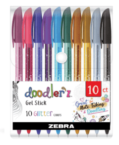 Στυλό Doodler'z gel glitter - Zebra
